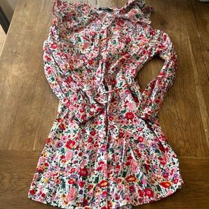 Nasty gal, vintage style floral dress, large collar